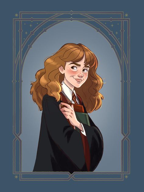 Harry Potter Characters on Behance Hermione Granger Art, Harry Potter Cartoon, Harry Potter Art Drawings, Harry Potter Illustrations, Desenhos Harry Potter, Harry Potter Artwork, Harry Potter Drawings, Harry Potter Pictures, Harry Potter Anime