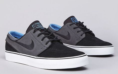 Nike SB Zoom Stefan Janoski - Distinct Blue Nike Sb Janoski, Nike Trainer, Nike Sb Zoom Stefan Janoski, Nike Sb Shoes, Nike Janoski, Shoes Skate, Nike Tights, Nike Wedges, Nike Skateboarding