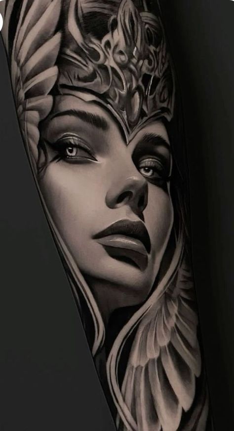 Arms Tattoos, Greek Goddess Tattoo, Egyptian Tattoos, Athena Tattoo, Headdress Tattoo, 30 Tattoo, Marilyn Monroe Tattoo, Valkyrie Tattoo, Mandala Tattoo Sleeve