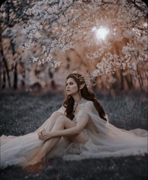 Cottagecore Fairy Aesthetic, Aesthetic Earth, Earth Aesthetic, Fae Aesthetic, Fairytale Photoshoot, Elven Princess, Fairy Photoshoot, Fairies Photos, Queen Aesthetic