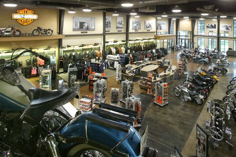 Harley-Davidson Dealership Millwork Design, Furniture Styling, Motorcycle Store, Exterior Finishes, Custom Millwork, Schematic Design, Valentine Photography, Model Home, Store Design Interior