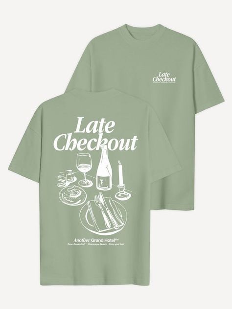 Late Checkout T-Shirt - Oversize / XL / Lilac T shirt #tshirt t-shirt #t_shirt t shirts #tshirts t-shirts #t_shirts T shirt design #tshirtdesign T-shirt designs #t_shirtdesign T shirts designs #tshirtsdesigns 6.137 Minimal Tshirt, Revival Clothing, Clothing Store Interior, Graphic Shirt Design, T-shirt Print Design, Cool Shirt Designs, Free T Shirt Design, Minimalist Shirts, T Shirt Oversize