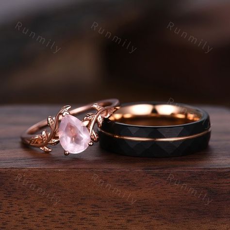 nicer than expected!! Paired Wedding Rings, His And Hers Rings Sets Couple, Mens Wedding Ring Tungsten, Wedding Bands For Men And Women, Couples Matching Wedding Rings, Wedding Rings Matching His And Hers, Rose Gold Wedding Ring Sets His And Hers, Unique Wedding Rings His And Hers, Unique Matching Wedding Rings