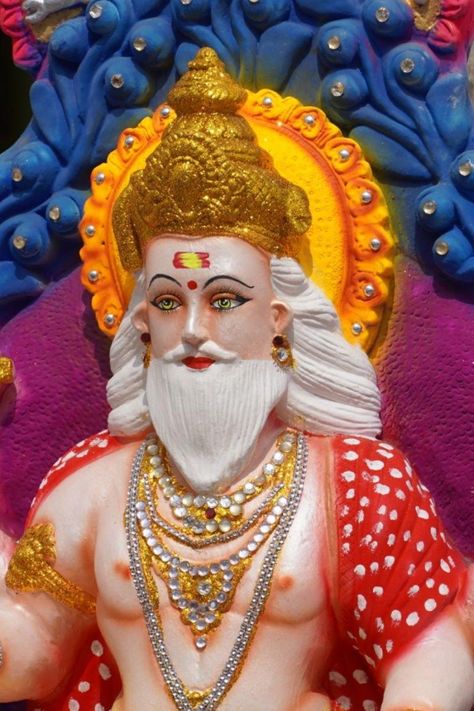 Vishwakarma Day, Vishwakarma Jayanti or Vishwakarma Puja is an important festival for people of the Hindu community to honour and celebrate Lord Vishwakarma, who is regarded as the Lord of creation.Vishwakarma Puja is generally celebrated every year on the last day of the Indian Bhado month, in Uttar Pradesh, Bihar, Assam, Jharkhand, Karnataka, Bengal, Odisha and Tripura. Apart from India, Vishwakarma Jayanti is also celebrated in Nepal. Vishwakarma Puja 2023: Date, Ti... Wishkarma Photo, Viskarmapuja Photo, Vishkarma Puja, Baba Vishwakarma, Vishwakarma God, Vishwakarma Jayanti, Lord Vishwakarma, Vishwakarma Puja, Creator Of The Universe