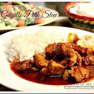 Easy Guajillo Pork Stew | Asado de Puerco Sencillo Mexican Pork Recipes, Mexico In My Kitchen, Recipes Using Pork, Pork Stew Recipes, Hispanic Dishes, Chile Colorado, Authentic Mexican Recipes, Traditional Mexican Food, Pork Stew