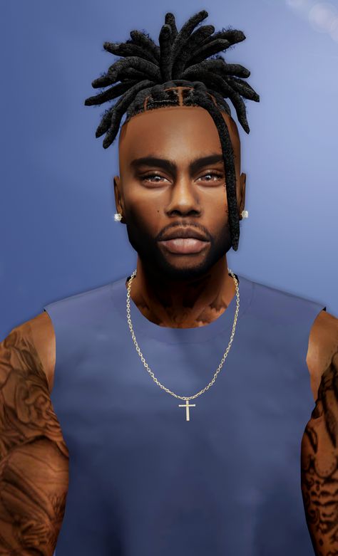 Sims 4 Cc Hair Dreads Male, Sims 4 Cc Men Hair Dreads, Sims 4 Cc Dread Locks Male, Sims 4 Cc Dreads Male Patreon, Ts4 Dreads Male, Sims 4 Locs Hair Cc, Black Men Hairstyles, African Men, Maxis Match