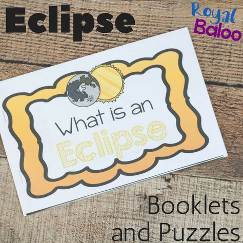 Pre K Solar Eclipse, Eclipse Lessons Elementary, Solar Eclipse First Grade, Solar Eclipse Kid Activities, Solar Eclipse Books For Kids, Eclipse Project, Eclipse Book, Solar Eclipse Activity, Easy Reader Books