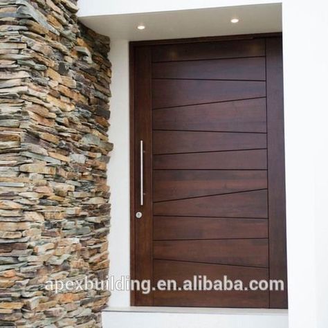 mahogany solid wood door entrance door, View mahogany solid wood door, Apex… Deur Makeover, Wooden Door Entrance, House Main Door, Trendy Door, House Main Door Design, Modern Exterior Doors, Main Entrance Door Design, Wooden Front Door Design, Bedroom Door Design