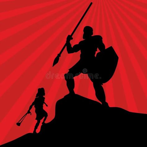 Illustration about Biblical illustration. David went out to fight against the giant Goliath. Illustration of church, jesus, fight - 122460205 Editorial Illustration, Stock Vector, Vector Free, Vector Illustration, Going Out, Jesus