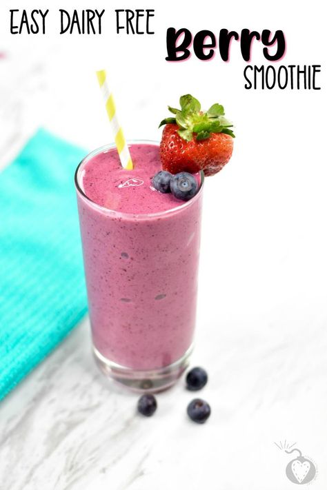 Non Dairy Smoothie, Smoothie Without Milk, Smoothie Berry, Smoothie Without Banana, Smoothie Without Yogurt, Free Smoothie Recipes, Energizing Breakfast, Advocare Recipes, Dairy Free Smoothies