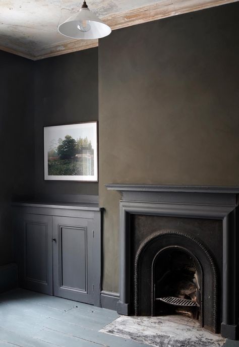 Profile | Cassandra Ellis of Atelier Ellis | These Four Walls Plastered Ceiling, Modern Gothic Living Room, Atelier Ellis, Modern Gothic Home, Boston House, Living Room Wall Color, Modern Gothic, Bath Store, Victorian Cottage