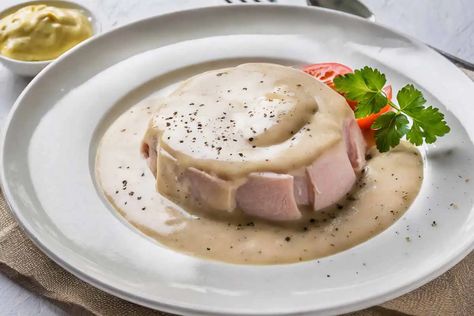 Elevate your dishes with our savory ham gravy recipe. Perfect for complementing holiday meals or adding flavor to everyday favorites! Ham Gravy Recipe, Banana Bread Moist, Ham Gravy, Perfect Banana Bread, Savory Ham, Roasted Sprouts, Homemade Banana Bread, Indulgent Food, Moist Banana Bread