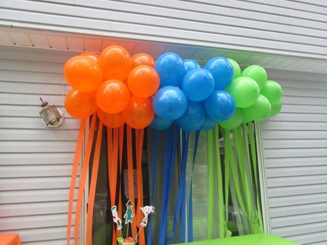 Phineas And Ferb Birthday Party, Phineas And Ferb Birthday, Balloon Entrance, Ben 10 Party, Phineas E Ferb, Shopkins Party, Phineas Y Ferb, Sesame Street Birthday Party, Bday Party Theme