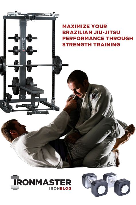 Ironmater Iron Blog article on the topic of maximizing Brazilian Jiu-Jitsu performance through strength training. Weight Lifting Equipment, Home Strength Training, Strength Exercises, Building Strength, Brazilian Jiu Jitsu, Strength Workout, Home Gym, Strength Training, Weight Lifting