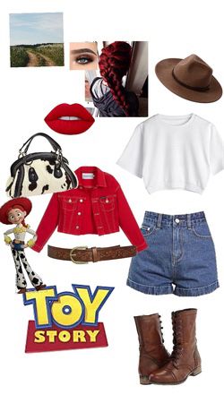 Woody Inspired Outfit, Comfy Costumes, Toy Story Dance Costume, Jessie Inspired Outfit Toy Story, Disney Bounding Toy Story Jessie, Diy Women’s Jessie Costume, Disney Characters Halloween Costumes, Jessie Disney, Women’s Toy Story Costume