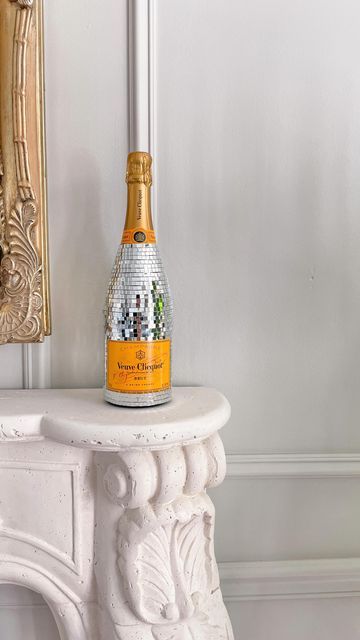 Jess on Instagram: "Loving how this turned out🪩 #discoball #champagne🍾 #decoratedchampagnebottles #veuveclicquot #liveclicquot" Bottle Decoration, Champagne Bottles, Disco Ball, Champagne, Glitter, Turn Ons, On Instagram, Instagram