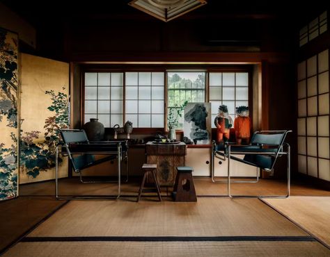 Kyoto House, Shoji Sliding Doors, Old Japanese House, Japanese Interiors, Room Partition, Design Industrial, Study Style, Spacious Living Room, Architecture Visualization