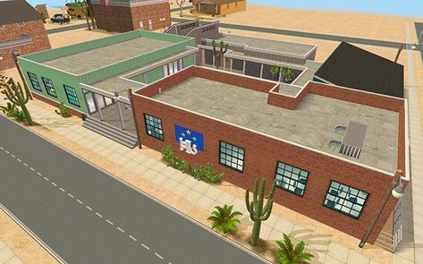 Sims 2 Strangetown, Ts2 Cc, Military School, Nurse Office, The Sims 2, Computer Room, Boarding School, Music Classroom, Stardew Valley