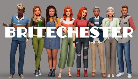 Sims 4 Britechester, Sims 4 Townie Makeover, Sims 4 Family, Sims 4 Dresses, Sims 4 Characters, Sims 4 Collections, Sims 4 Cas, Sims 4 Cc Finds, Sims 4 Clothing