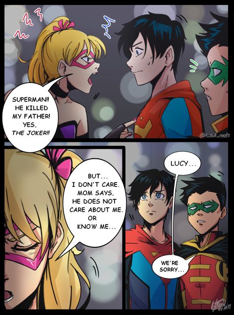 The Damian Wayne Appreciation - Page 404 Dc Supersons, Lucy Quinn, Superman X Batman, Batman Arkham Origins, Superman Family, Superhero Kids, Page 404, Dc Comic Books, Batman Funny