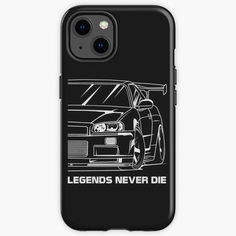 Skin Gtr R35, Fast And Furious Car Stickers, Porsche Phone Case, Never Die, Ferrari Phone Case, Customized Phone Covers, Jdm Legends, Jdm Phone Case, Skyline Gtr R34