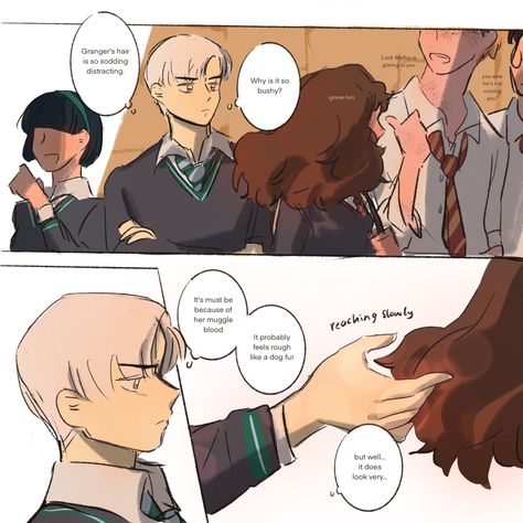 Draco X Hermione Comic, Dramione Comic, Draco Malfoy Fanart, Dramione Fan Art, Draco And Hermione, Harry Potter Ships, Harry Potter Love, Harry Potter Obsession, Harry Potter Funny