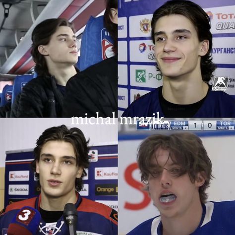 White Boy Of The Month Actors, Ice Hockey Players Guys, Michael Mrazik Aesthetic, Fine Hockey Players, Michal Mrazik Aesthetic, Michael Mizrak, Finley Lawton, Michael Mzarik, Michal Mrazik Girlfriend