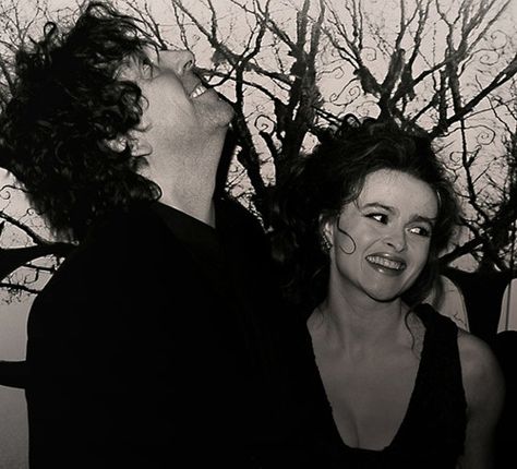 tim burton and helena bonham carter | visit fieldsofechoes tumblr com Helena And Tim Burton, Tim Burton Icons Aesthetic, Tim Burton And Helena Bonham Carter, Mad Hatter Tim Burton, Tim Burton Photoshoot, Tim Burton Johnny Depp, Helena Bonham, Tim Burton Art, Bellatrix Lestrange