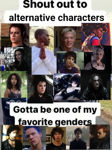 Image tagged with emo, goth, punk �– @ghostiface on Tumblr Emo Movie Characters, Goth Bands List, Emo Memes 2000s, Mopey Goth, 80s Trad Goth, Eco Goth, Punk Pfp, Metalhead Fashion, Goth Memes