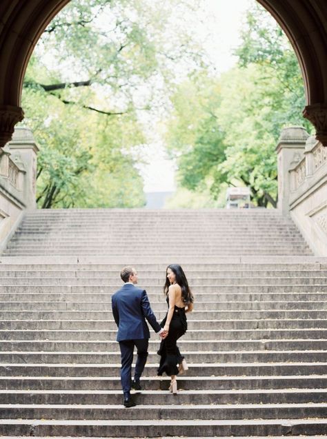 Engagement Photos Outfits Nyc, Engagement Central Park, Engagement Photoshoot Central Park, Bethesda Fountain Photoshoot, Engagement Photos In Nyc, Engagement Photos Nyc Central Park, Couple Photoshoot Central Park, Central Park Photoshoot Winter, High Line Engagement Photos