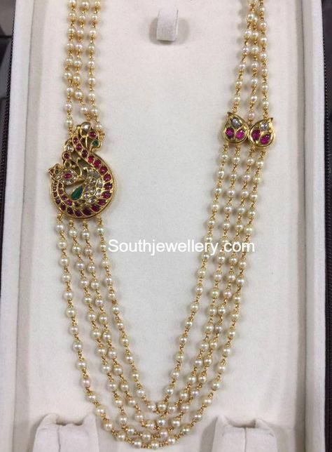 South Sea Pearls Mala Pearls Mala, Pearl Mala, Gold Pearl Jewelry, Jewellery Bridal, Pearl Jewelry Design, Jewellery Wedding, Gold Jewelry Simple Necklace, Beautiful Gold Necklaces, Pearl Necklace Designs