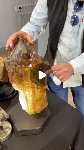 Geology vibes on Instagram: "Wow 🤩 this one is just wow 🤩 
A millions years old water bubbles trapped  extra large smoky quartz crystal from Brazil 
📹 by @sugarstudiocrystals 

📍Visit Spiritcrystals, our physical store in Derby, UK!

💎LINK IN BIO or Message us if you are looking for large and unique statement crystals or other smaller crystals,
Follow our retail and wholesale page @cryptocrystals

#naturalcrystals #crystalporn #crystalsofig #crystal
#crystals #gem #crystals #healinggems #crystalmagic
#metaphysical #geologyvibes #consciousliving
#cystalshop #crystallove #smokeyquartz  #healingvibes
#amethyst  #healingcrystals #minerals
#geology_vibes #crystalcommunity #lemurianquartz 
#enhydroquartz #smokyquartz #quartz ." Statement Crystals, Healing Vibes, Water Bubbles, Smoky Quartz Crystal, Crystal Magic, Rock Hounding, Smokey Quartz, Smoky Quartz, Geology