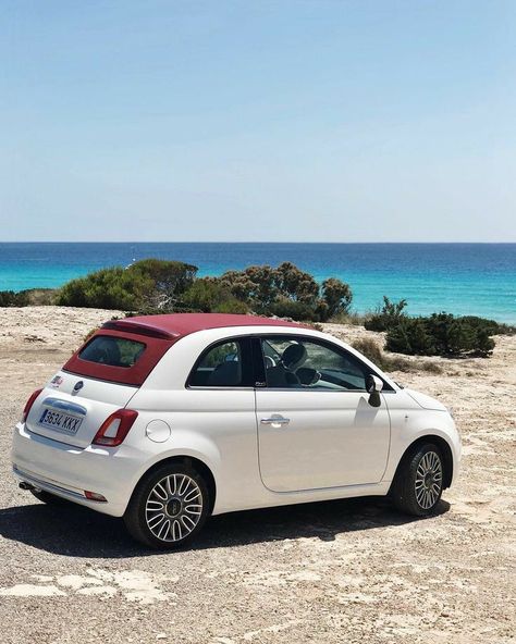 Fiat 500 Cabrio, Say Yes To New Adventures, Car Selfies, Fiat 500c, Chasing Cars, Fiat Cars, Car Interior Decor, First Car, Mini Cars