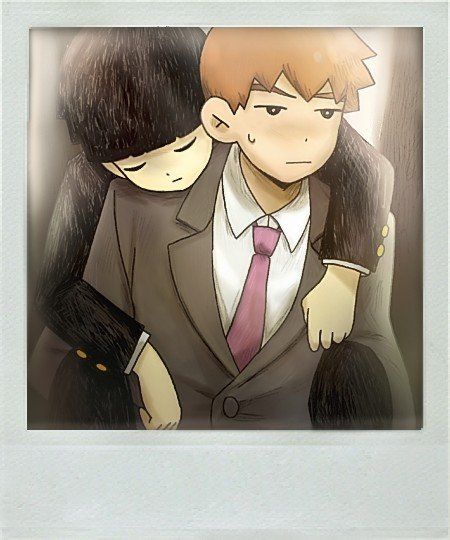 Mob And Teru, Mob Psyco100 Fanart, Ritsu And Mob, Spanish Pfp, Reigen Arataka Fan Art, Mob X Teru, Reigen And Mob, Mob And Reigen, Mp100 Icons