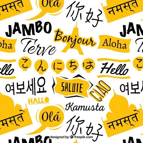 European Day Of Languages, Words In Different Languages, International Mother Language Day, Mother Language Day, Hello Word, Language Exchange, Front Page Design, Think Before You Speak, Word Patterns