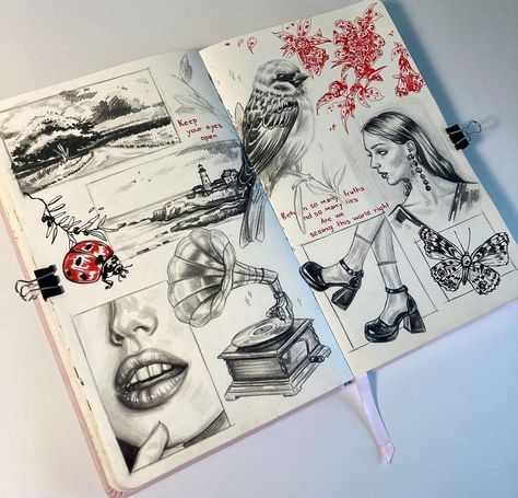 Talens Art Creation Sketchbook, Graphite Aesthetic, Sketchbook Spreads, Traditional Drawing, Sketchbook Drawings, Art Journal Therapy, Sketchbook Art Journal, Sketchbook Ideas, Art Diary