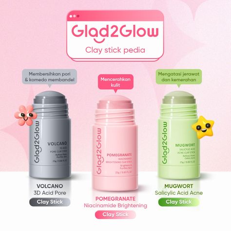 Masker wajah dalam bentuk stik, untuk berbagai masalah kulit. Info : https://s.shopee.co.id/9A5iaBuXMx  . . . . . . . . . . #glad2glow #skincare #shopeehaul #shopee  #acne #claymask #skincare #beauty #skincareroutine  #maskerwajah #shopeehaul #racunshopee #glowingskin #skincareproduk #naturalskin #shopeehaul #shopeehaulcheck #shopeehaulday Salicylic Acid Acne, Tighter Skin, Skin Care Face Mask, Cleansing Mask, Acne Control, Facial Exfoliator, Clay Mask, Clean Pores, Clay Masks