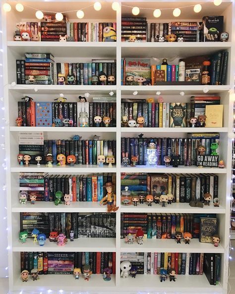 Percy Jackson series' shelf above baymax Dream Bookshelves, Bookshelf Goals, Bookshelf Inspo, Beautiful Bookshelf, Bookshelf Inspiration, Books And Movies, Library Bookshelves, Dream Library, Library Room