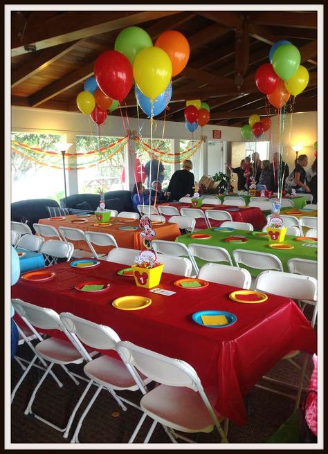 Ashley's 1st Birthday | CatchMyParty.com Γενέθλια Mickey Mouse, Inspirational Pics, Mickey Mouse Clubhouse Birthday Party, Mickey Mouse Clubhouse Party, Mickey Mouse 1st Birthday, Mickey Birthday Party, Mickey Mouse Theme, Mickey Mouse Clubhouse Birthday, Sesame Street Birthday Party