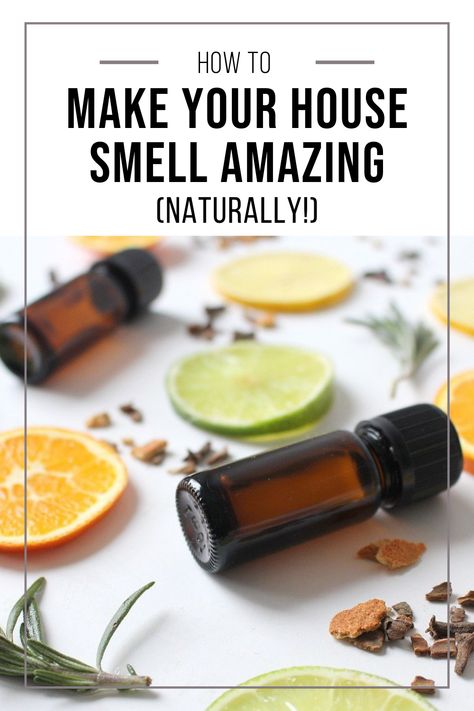 Simple tips and tricks to make your house smell amazing naturally, and finally ditch those artificial scents for good! Make Your House Smell Amazing, House Smell Good, Small Mason Jars, Bathroom Smells, Holiday Scents, Smell Amazing, House Smell, Going Natural, House Smells