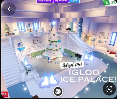 Adopt Me Grinding Room, Adopt Me Christmas House, Adopt Me Build Ideas, Roblox Adopt Me Room Ideas, Adopt Me House Ideas, Adopt Me Small House Ideas, Igloo House, Preppy House, Futuristic House