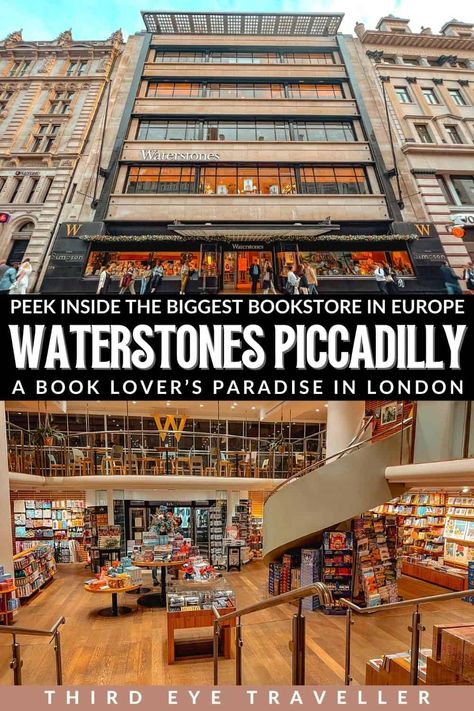 Waterstones London, Picadilly London, Art Deco Buildings, Solo Female Travel, Travel Info, England Travel, Gorgeous Art, Travel Book, Female Travel