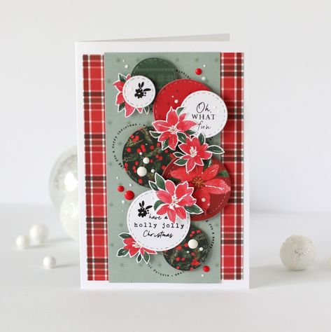 Joy Cards, Echo Park Paper, Christmas Paper Crafts, Merry Christmas Card, Echo Park, Christmas Cards To Make, Holiday Memories, Christmas Floral, Christmas Cards Handmade