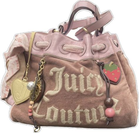 Vintage Juicy Couture Bags, Juicy Couture Daydreamer Bag, Phoebe Core, Juicy Couture Daydreamer, Y2k Bags, Mcbling Fashion, Oc Outfits, Vintage Juicy Couture, Juicy Couture Accessories