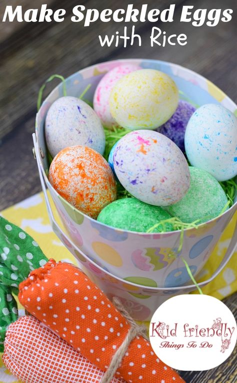 How to Use RICE To Dye Easter Eggs (Super Fun and Easy!) - perfect for preschool kids and big kids. Teens will love this DIY! so easy to clean up! love this! www.kidfriendlythingstodo.com Egg Dyeing Ideas, Eggs With Rice, Easter Egg Ideas, Easter Fun Food, Dye Easter Eggs, Diy Easter Eggs, Naturally Dyed Easter Eggs, Egg Ideas, Holiday Dishes