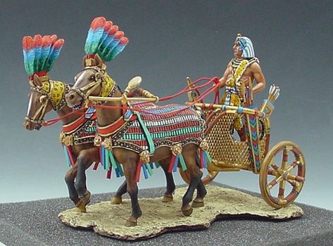 Egyptian Chariot, Sea Peoples, Egyptian Army, The Bible Movie, Ancient Warfare, Horse Drawn, Egyptian Art, Bronze Age, Toy Soldiers