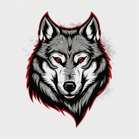 Were Wolf Art, Wolf Face Illustration, Wolf Shield Logo, Wolf T Shirt Design, Wolf Mascot Logo, Wolf Png Logo, Wolf Logo Art, Wolf Head Tattoo, Wolf Face Drawing