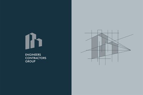 Engineering Brand Identity, Civil Construction Logo Design, Contracting Logos, General Contractor Logo, Contractor Branding, Architecture Branding Design, Engineering Company Logo, Contractor Logo Design, Factory Logo Design