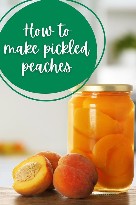 It's your turn to experience the perfect mix of sweet, sour, and spice! Discover how you can make pickled peaches in just a few steps by following our recipe today! #pickledpeaches #peach #peaches Pickled Peaches From Canned Peaches, Peach Perserves Recipes, Pickled Peaches Recipes, Canning Gifts, Pickled Peaches, Canning Jam Recipes, Spiced Peaches, Pressure Canning Recipes, Party Bowls