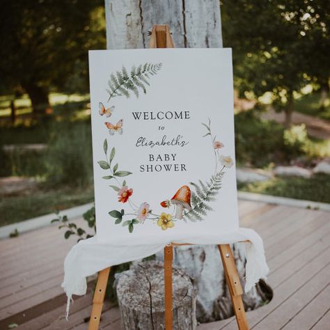 $46.25 | Enchanted Forest Mushroom Baby Shower Welcome #welcome sign, greenery, welcome poster, wildflower, woodland, forest, mushroom, baby shower, baby Woodland Mushrooms, Welcome Text, Baby Shower Supplies, Baby Shower Party Supplies, Welcome Poster, Enchanted Forest, Foam Board, Wedding Pinterest, Baby Shower Parties